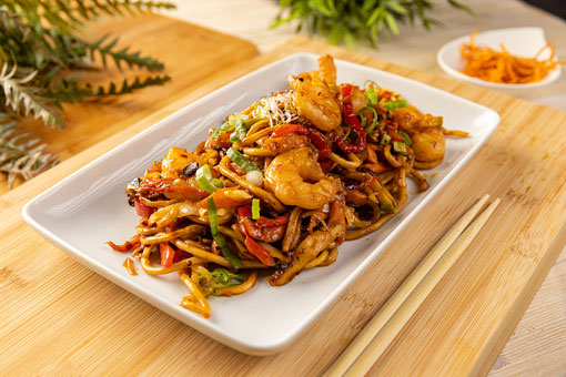 What ingredients do you need for seafood fried noodles